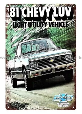 Kitchen Wall Decor 1981 Car Truck PICKUP Motor Speed Shop Metal Tin Sign • $18.90