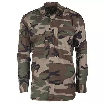 Mil-Tec Mens Ripstop Cotton Field Shirt Long Sleeve Military Army Uniform S-3XL • £28.95