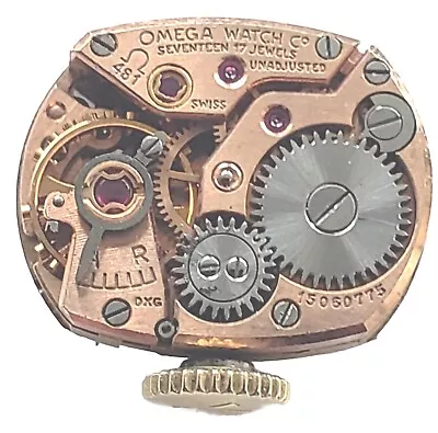 Vintage Omega 17-Jewels Cal. 481 Swiss Watch Movement- Running! • $15