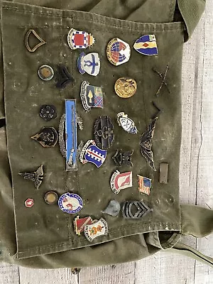 Military  Pins Military Lotnewspaper Raremapsclothesvintage • $50