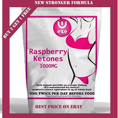 Raspberry Ketones Strongest  Fat Burners Weight Loss Pills Diet Pills Slimming • £3.75