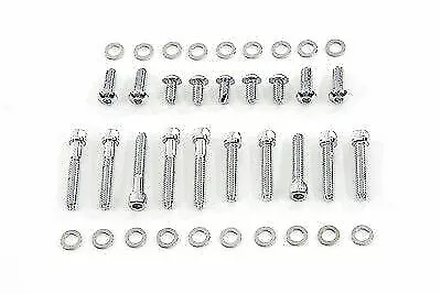 Primary Cover Screw Kit Knurled Chrome For Harley Davidson By V-Twin • $13.08