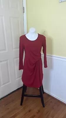 J. Jill Wearever Collection Ladies Red Long Sleeve Faux Wrap Dress. Size Medium. • $25