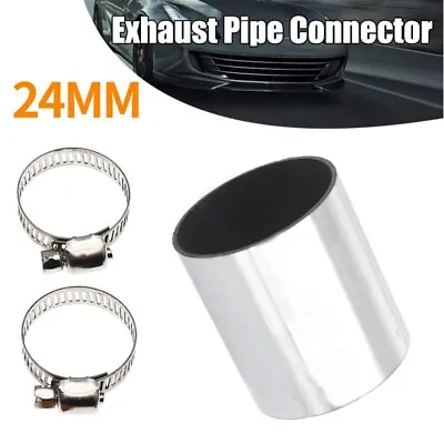 24mm Heater Exhaust Pipe Connector W/ Clamps For Webasto Eberspacher Diesel • $7.97