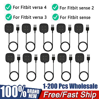 Lot Of USB Charging Dock Fast Cable Charger For Fitbit Versa 4 3 Sense 2 Watch • $295