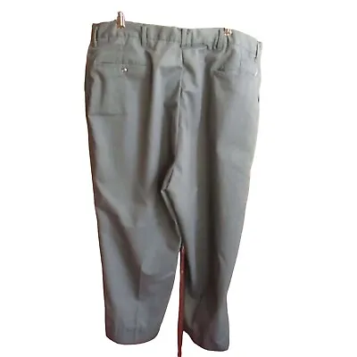 38x27 Vintage 1970's Mens Work Pants STEEL ZIPER MECHANIC GRAY Jeans Trousers • $33.30