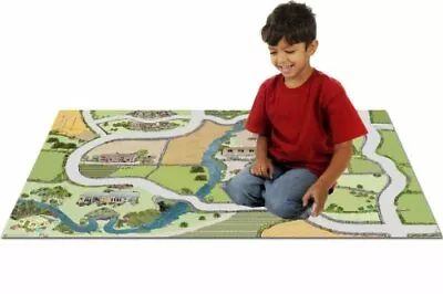 Large Tough Vinyl Play Floor Mat Sally's Farm 85 X 130 Cms  • £20.99