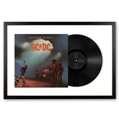 Framed AC/DC Let There Be Rock Vinyl Album Art • $313.95