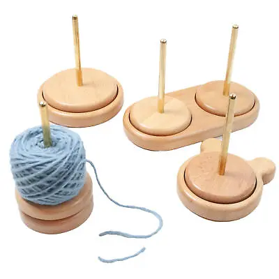 £18.89 • Buy Knitting Yarn Holder Wooden Spinning Yarn And Thread Holder Wool Winder Storage