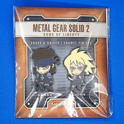 Metal Gear Solid 2 MGS Solid Snake & Raiden Enamel Pin Figure Set • $28.90