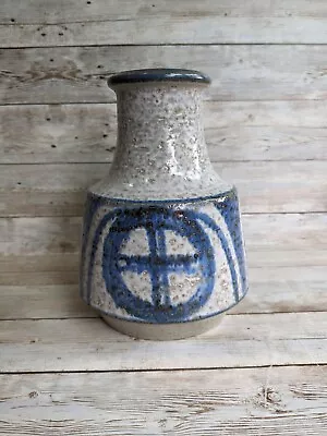 Vintage Mid Century Modern Stoneware Vase Soholm Stentoj Bornholm Denmark  • $56