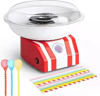 Adhafera Candy Floss Machine For Kids Cotton Candy Machine Maker 450W DIY • £54.39