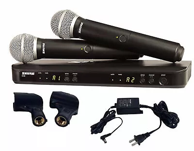 Shure Vocal Microphone DJ System BLX288/PG58 Handheld Wireless Free New • $219.98