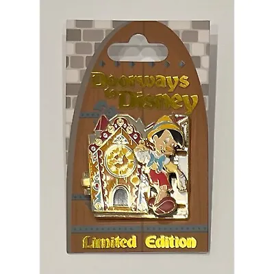 £49.06 • Buy Doorways To Disney Pinocchio Pin Jiminy Cricket Cuckoo Clock Limited LE Ride DLR