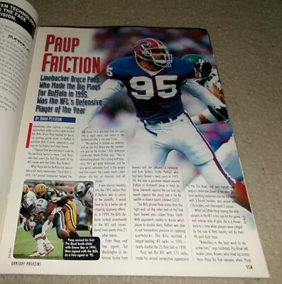 Rare 1996 Vintage BUFFALO BILLS Gameday PROGRAM Bryce Paup/BUFFALO BISONS AAFC • $24.99