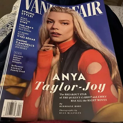 Anya Taylor-joy Vanity Fair Magazine April 2021 No Label The Queen's Gambit T541 • $7.85