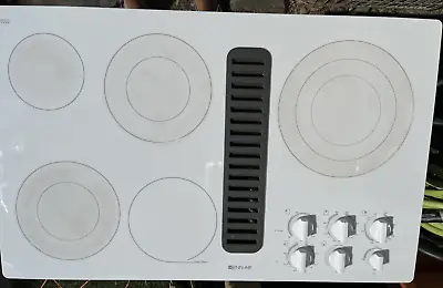 $1300 • Buy JENN-AIR 36” ELECTRIC DOWNDRAFT COOKTOP Stovetop Tested