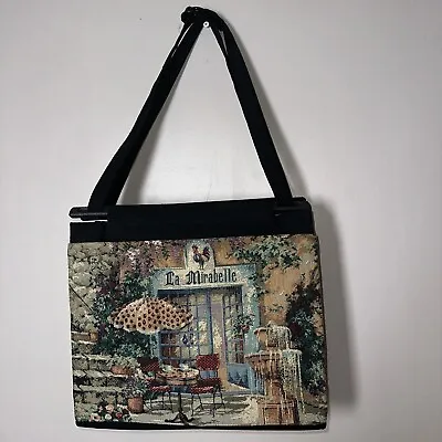 Vintage Toby Weston Tapestry Bag French Scene La Mirabelle NWOT • $28
