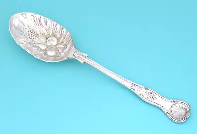 Sheffield England EPNS Silver Plated KINGS Berry Fruit Serving Spoon 9  • $13.50