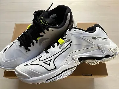 MIZUNO Volleyball Shoes WAVE LIGHTNING Z8 V1GA2400 51 White/Black Unisex • $150.45