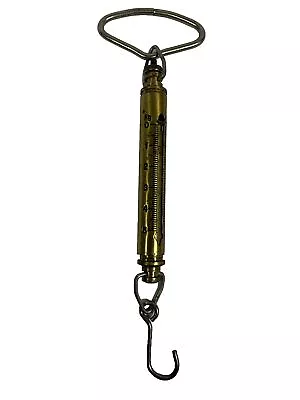 Chatillon Vintage Hanging Scale IN-10 Brass Made In USA • $24.95