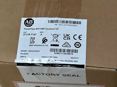 2711R-T10T 2022 SER A NEW Allen-Bradley PANELVIEW 800 10.4-INCH HMI TERMINAL • $1052.77