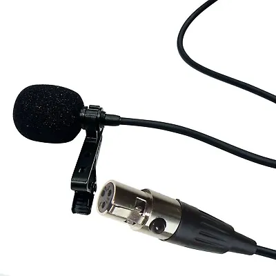 AKG / Samson 3 Pin Mini XLR Lavalier Lapel Microphone For Body Pack Transmitter • £16.99