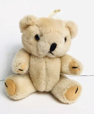 Vintage 6” Plush Teddy Bear Jointed Stuffed Animal Moveable Pose Ornament • $13