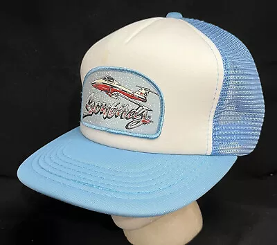 Vtg Snowbirds Mesh Trucker Snapback Hat Royal Canadian Air Force Patch Logo Cap • $24.99