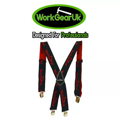 £13.99 • Buy Heavy Duty Work Trouser Braces 2  Elasticated WG-HDB01