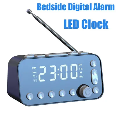 $35.99 • Buy LED Digital Alarm Clock DAB&FM Radio Bedside Sleep Dual Timer Large Size Display
