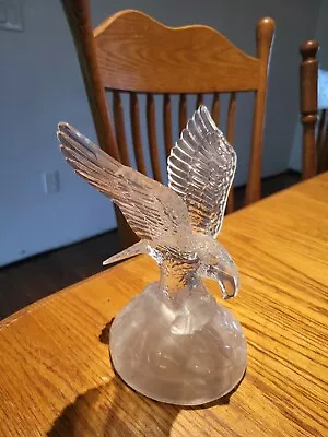 8  Cristal D'Arques Lead Crystal Cut Glass Eagle Figurine Statue Bird France  • $33.60