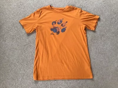 Mans Jack Wolfskin Orange T Shirt. Footprint. XL • £8.50