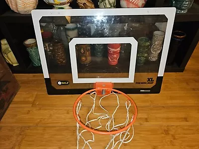 Mini Basketball Backboard And Hoop W Net Over The Door Plexiglass SKLZ XL • $29.99
