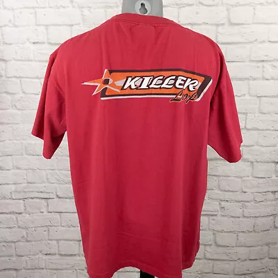 Vintage 90s Killer Loop Single Stitch Active Brand Logo Red T-Shirt XL USA • $24.95