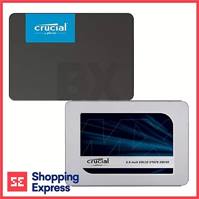 Crucial 2.5  SSD 1TB 2TB 240GB 250GB 480GB 500GB 960GB BX500 MX500 Series • $95