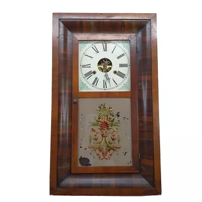 Vintage Antique E.N. Welch Ogee Clock COMPLETE  W/ Weights - 30-Hour Wall Clock • $168.37