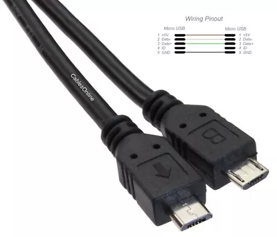 Micro-B 5-Pin Male To Micro-B 5-Pin Male USB 2.0 Cable • $8.95