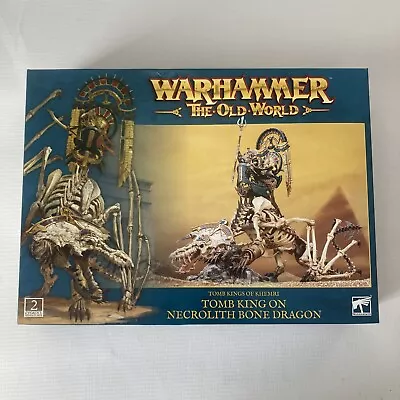 Warhammer Old World Tomb Kings Of Khemri: Tomb King On Necrolith Bone Dragon • £23