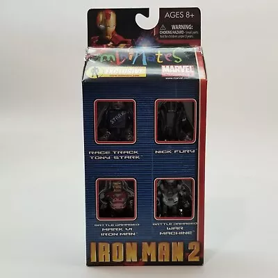 Hasbro Iron Man 2 MiniMates Tony Stark Mark VI War Machine Fury Action Figures • $23.97