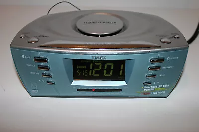 Timex Multi Directional Sound Chamber Color Changing Display Alarm Clock W/ Aux • $14.96