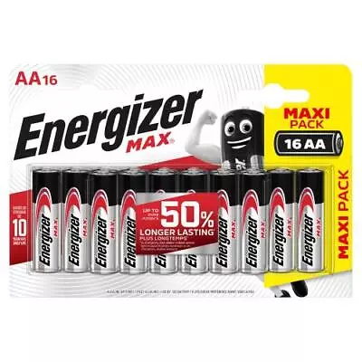 Energizer MAX AA Batteries (16 Pack) Double A Alkaline Batteries • $13.20