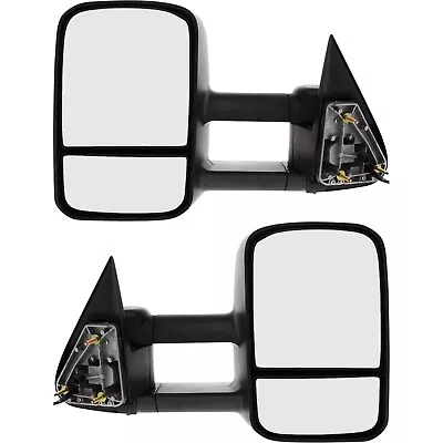Set Of 2 Towing Mirrors  Driver & Passenger Side Heated For Chevy Suburban Pair • $100.46