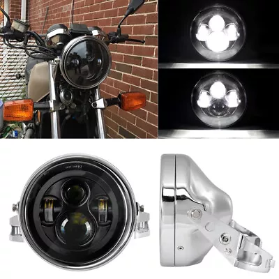 7  LED Headlight Hi/Lo + Housing Bucket For Yamaha V Star 1100 XVS1100AW Classic • $79.99