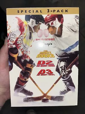 The Mighty Ducks DVD Box Set (1 2 3) DVD (2002) USED Good Cond Emilio Estevez • $11.99