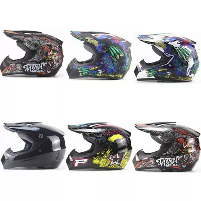 Men Women Motorcycle Helmet Off-road Helmets Mountain Bike Full Face Helmet DH • $63.59