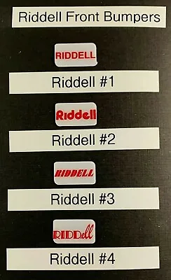 Riddell Mini Helmet Front Bumpers - 4 Variations • $4