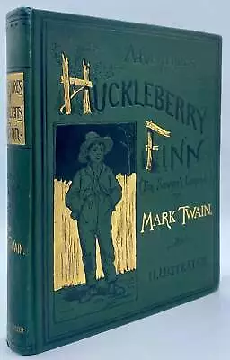 Mark Twain Samuel L Clemens / The Adventures Of Huckleberry Finn Signed 1st Ed • $13200