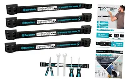  4 Pack 12  Magnetic Tool Holder Strip Heavy Duty Magnetic Tool Bar Magnetic  • $32.89