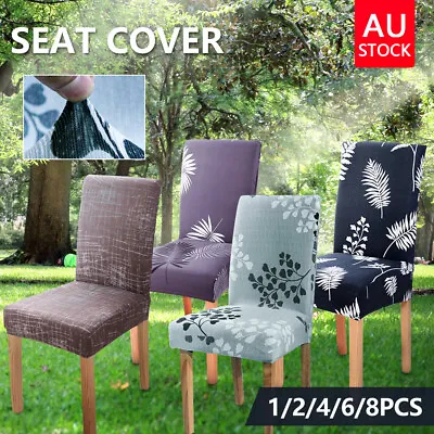 $4.99 • Buy Stretch Dining Chair Cover Seat Covers Spandex Washable Banquet Wedding Party